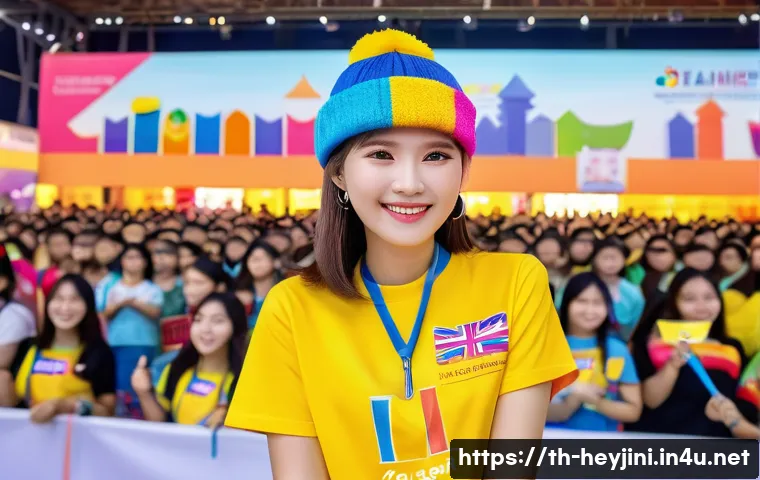 헤이지니의 오프라인 팬덤 이벤트 - A vibrant fan meeting scene at the Bangkok International Trade and Exhibition Centre, showcasing ent...