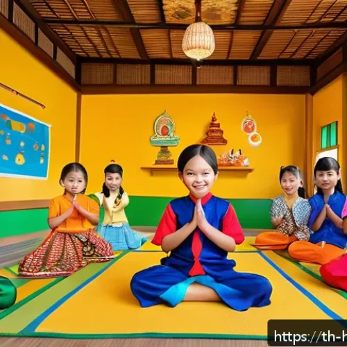 헤이지니의 상업적 성공 요인 - A vibrant and cheerful Thai children&rsquo;s educational show scene featuring cute animated characters res...